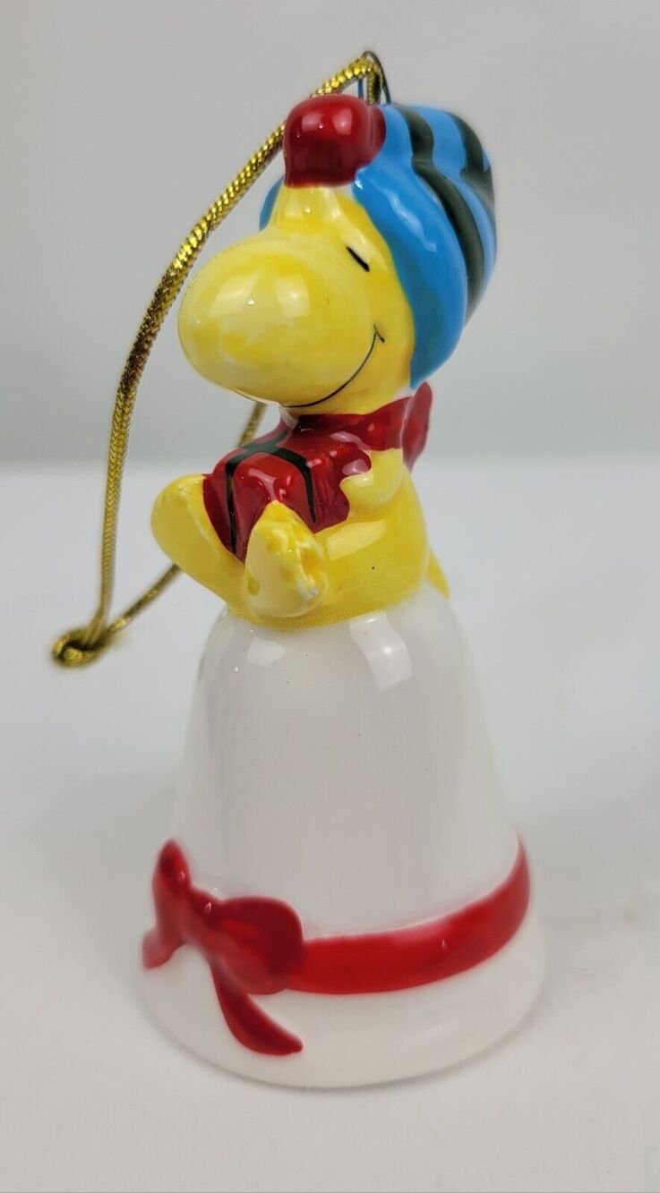 Peanuts 3" Woodstock Porcelain Bell Christmas Ornament 1972 by Willitts Designs